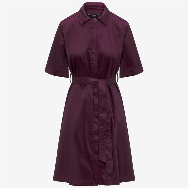 NOUAILLE SHINY COTTON - Robes - Court - Femme - Violet Mauve Wine 1