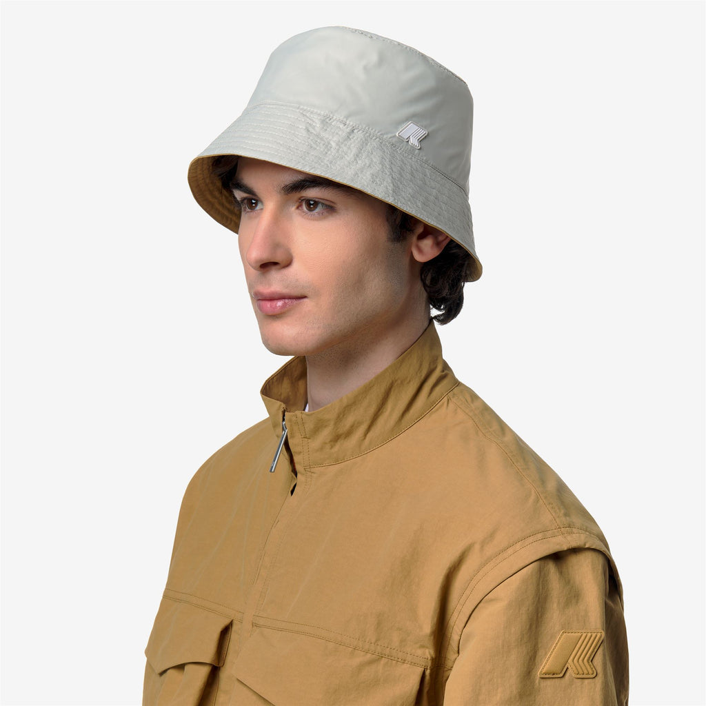Headwear_Unisex_SHAVIT COTTON DOUBLE_Hat_Brown Bistre - BEIGE LT - Commercial 5