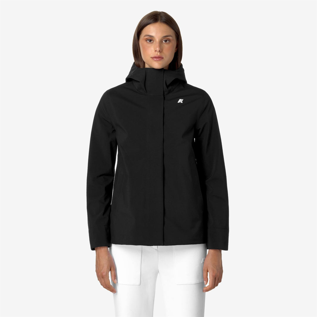 MADALINA BONDED - Jackets - Mid - WOMAN - BLACK-BLUE DEPTH