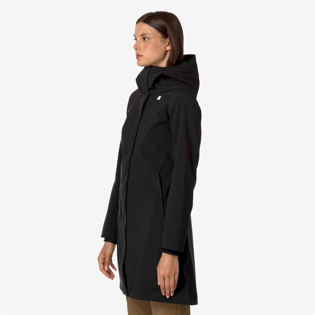 STEPHY BONDED - Jackets - 3/4 LENGTH - WOMAN - BLACK-BLUE DEPTH