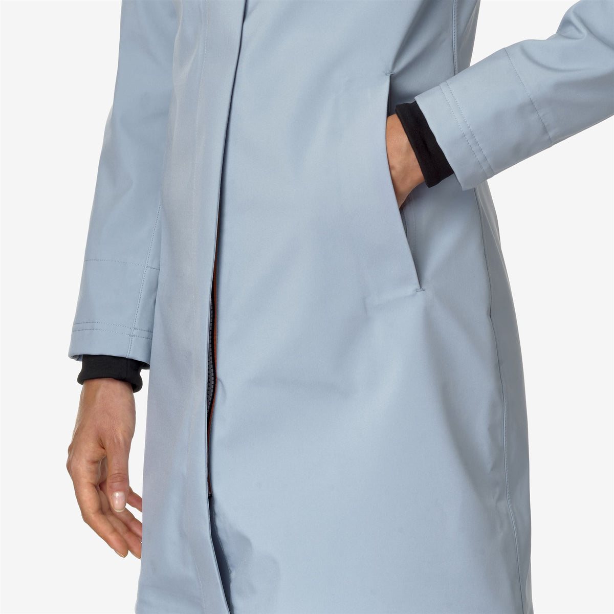 Jackets_WOMAN_STEPHY BONDED_3/4 Length_Blue A-Blue D - Commercial 7
