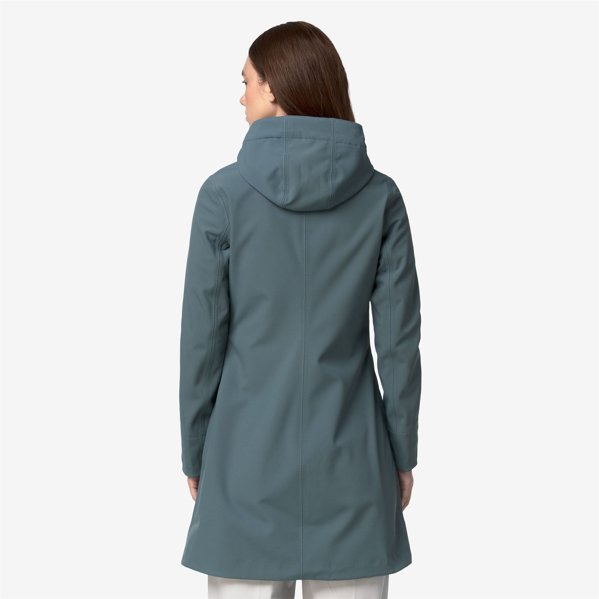Jackets_Woman_STEPHY BONDED_3/4 Length_Green Balsam - Blue Depth - Commercial 6