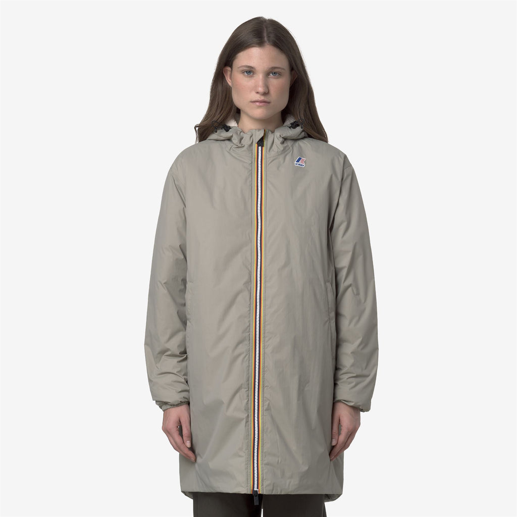 Jackets_UNISEX_LE VRAI 4.0 EIFFEL EAST ORSETTO_3/4 Length_Green Oak - Commercial 4