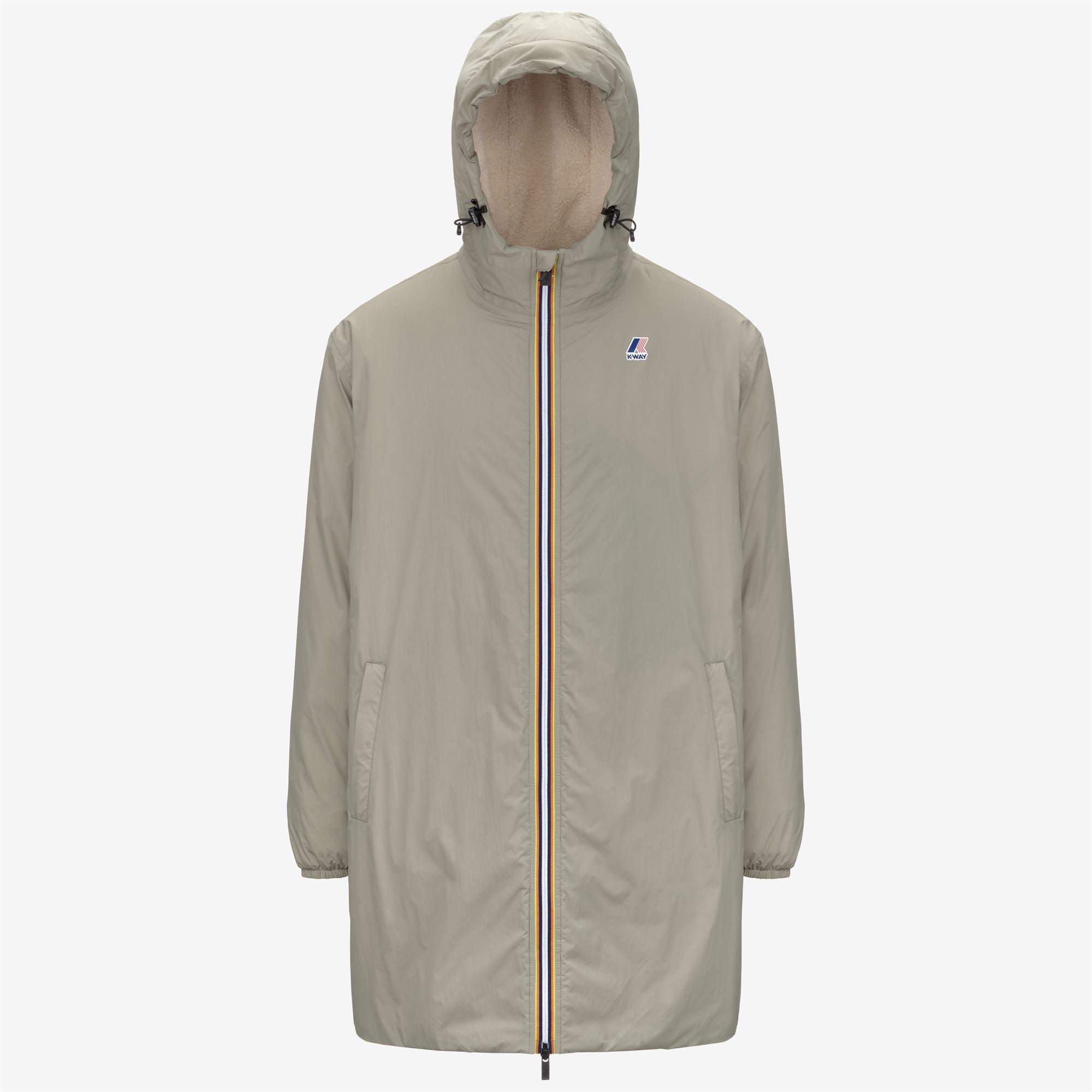 Jackets_UNISEX_LE VRAI 4.0 EIFFEL EAST ORSETTO_3/4 Length_Green Oak - Commercial 1