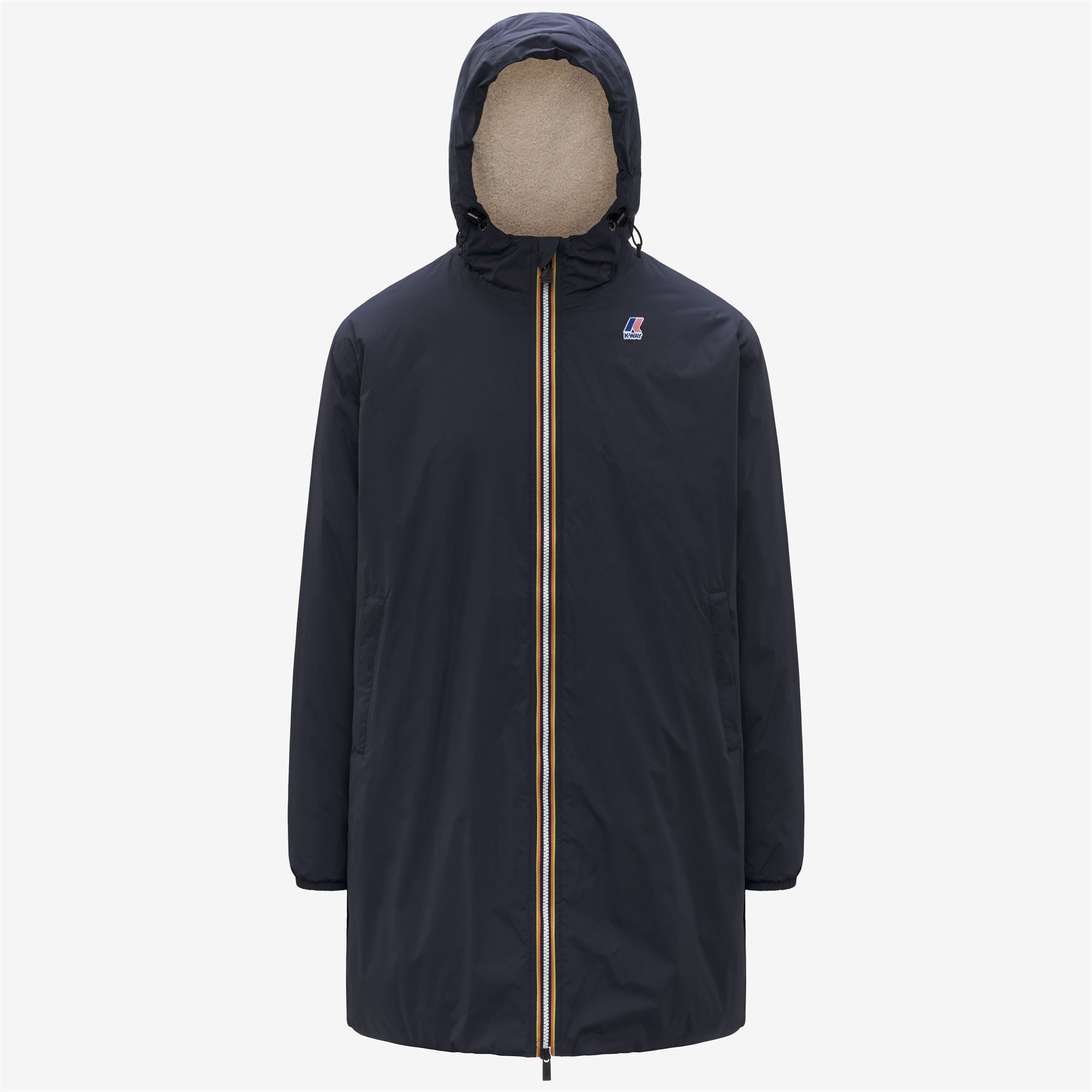 Jackets_UNISEX_LE VRAI 4.0 EIFFEL EAST ORSETTO_3/4 Length_Blue Depth - Commercial 7