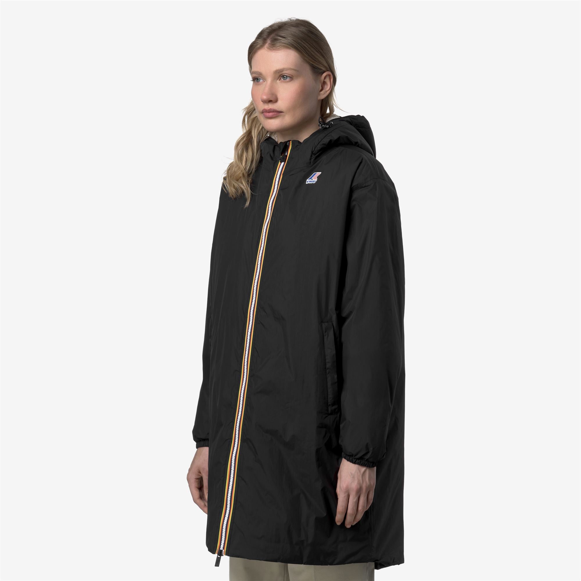 Jackets_UNISEX_LE VRAI 4.0 EIFFEL EAST ORSETTO_3/4 Length_Black Pure - Commercial 5
