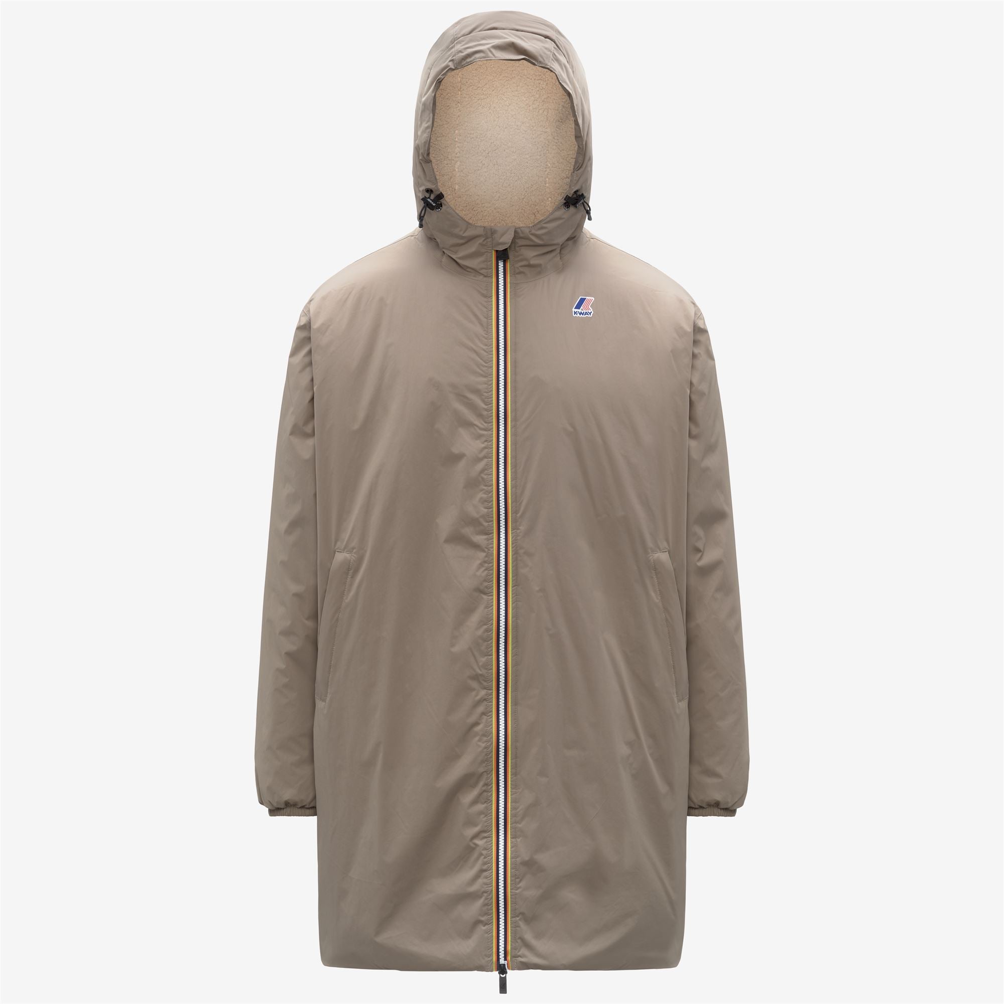 Jackets_UNISEX_LE VRAI 4.0 EIFFEL EAST ORSETTO_3/4 Length_Beige Taupe - Commercial 7