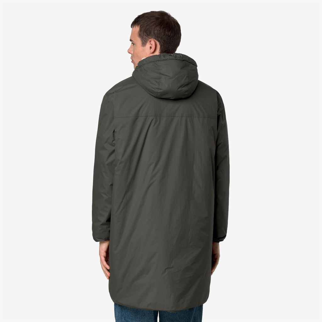 Jackets_UNISEX_LE VRAI 4.0 EIFFEL EAST ORSETTO_3/4 Length_GREEN BLACKISH - Commercial 5