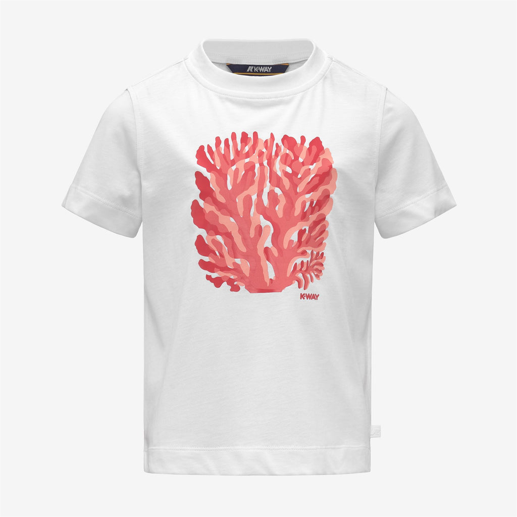 T-Shirts & Top_Girl_P. MELIS CORAIL JERSEY_T-Shirt_White - White - Commercial 1