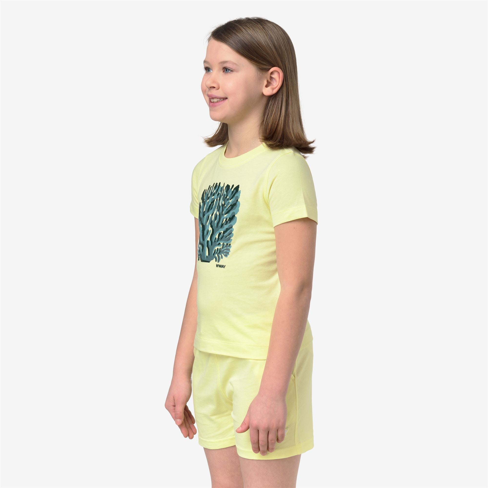T-Shirts & Top_Girl_P. MELIS CORAIL JERSEY_T-Shirt_Yellow Lime - Commercial 5