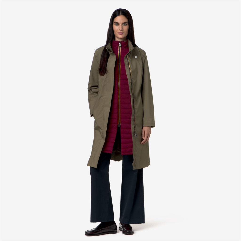 Jackets_Woman_MIRANDA 3IN1_Long_Green Army - Red Dk - Commercial 7