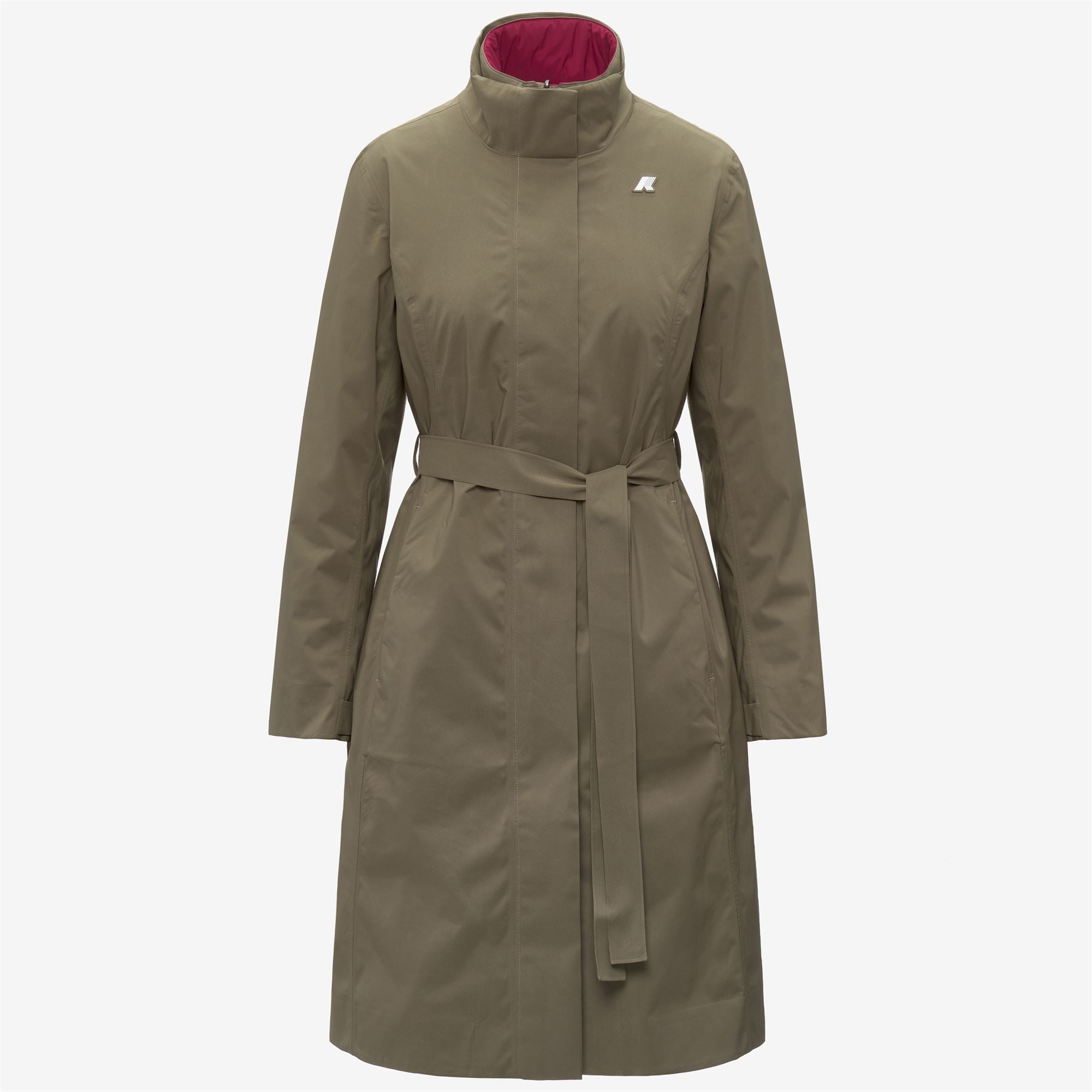 Jackets_Woman_MIRANDA 3IN1_Long_Green Army - Red Dk - Commercial 1
