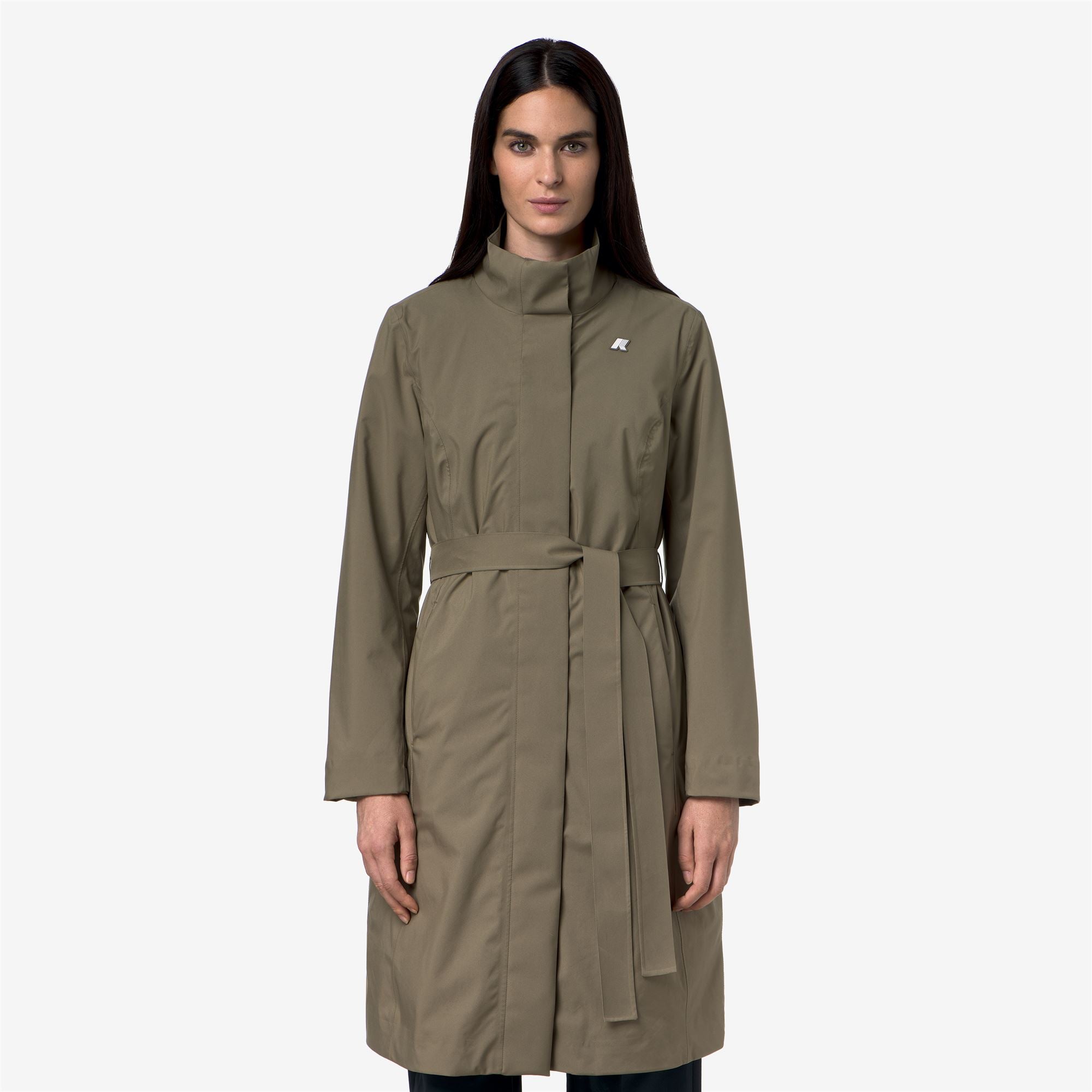 Jackets_Woman_MIRANDA 3IN1_Long_Green Army - Red Dk - Commercial 4