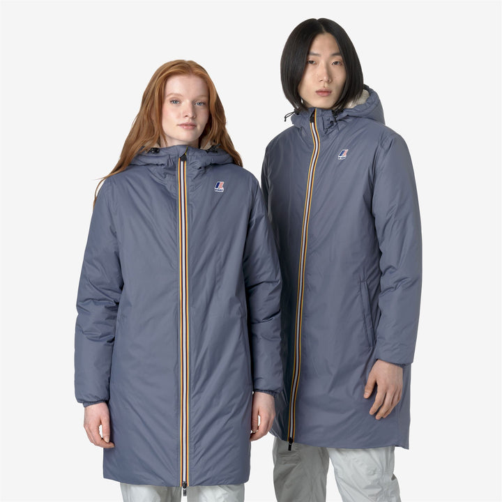 Le Vrai 3.0 Eiffel Orsetto - Jackets - 3/4 LENGTH - UNISEX - GREY BLUE AVIO