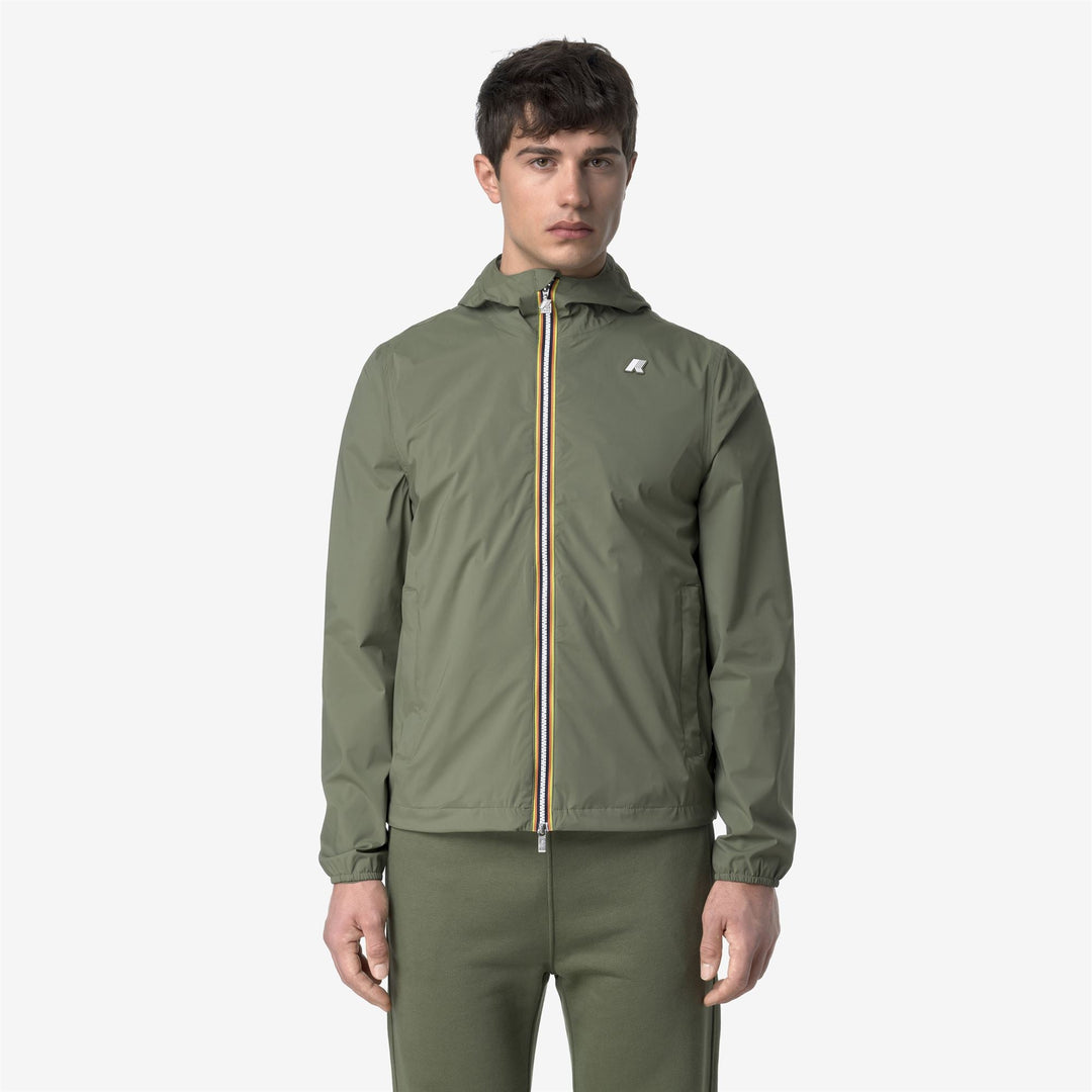 JACK  STRETCH NYLON JERSEY - Jackets - Short - MAN - GREEN LICHEN