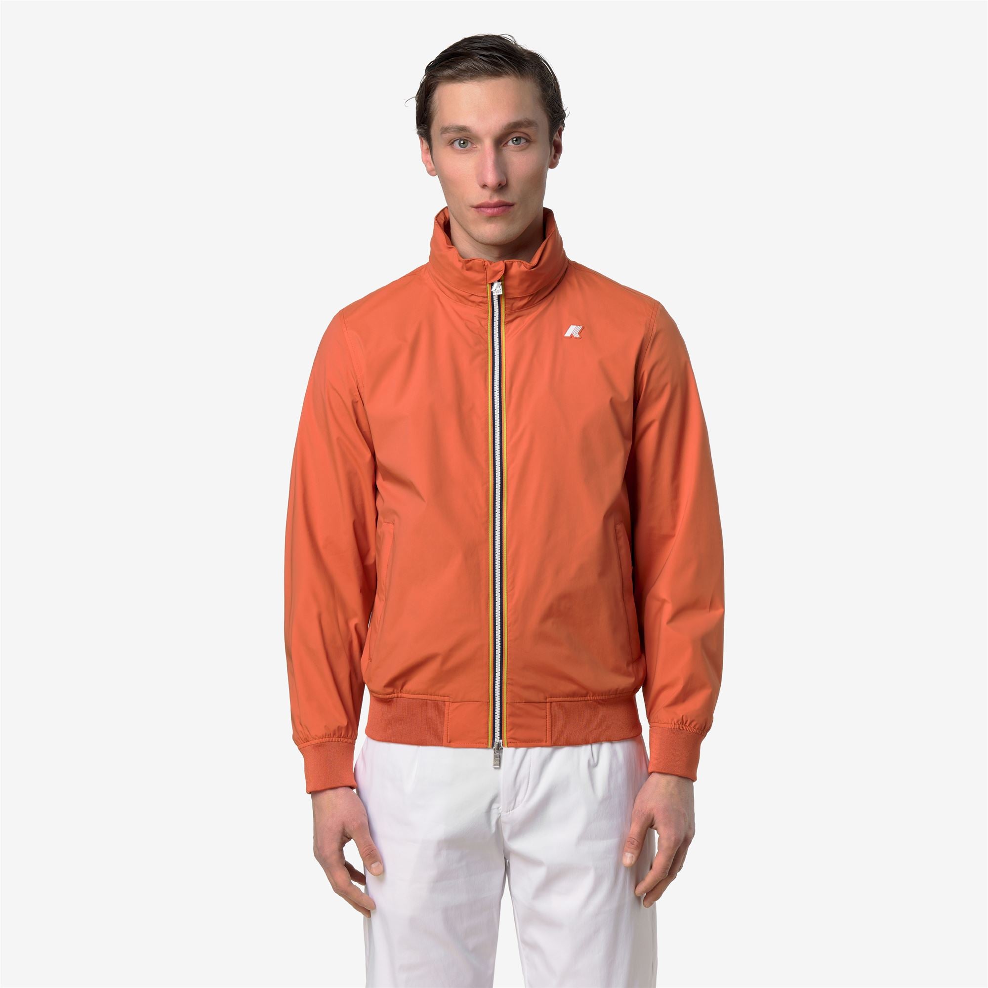 Jackets_Man_AMAURY  STRETCH NYLON JERSEY_Short_Orange Brownish - Commercial 4