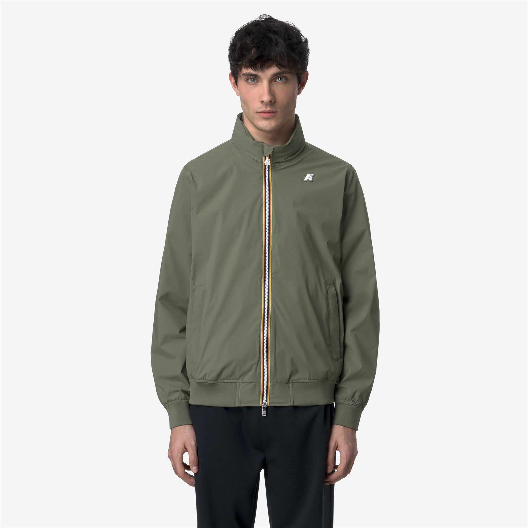 Jackets_MAN_AMAURY  STRETCH NYLON JERSEY_Short_Green Lichen - Commercial 4