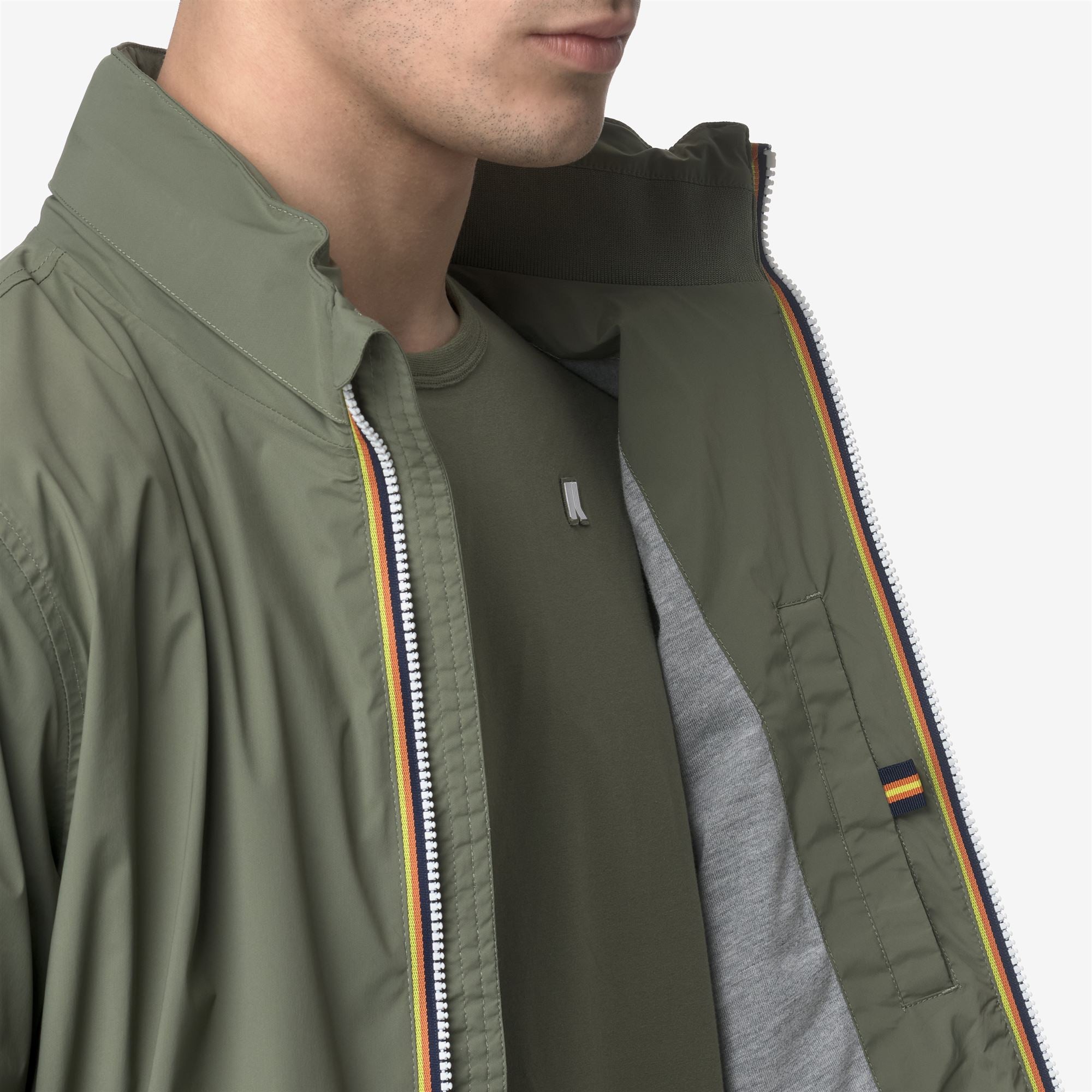 Jackets_MAN_AMAURY  STRETCH NYLON JERSEY_Short_Green Lichen - Commercial 7