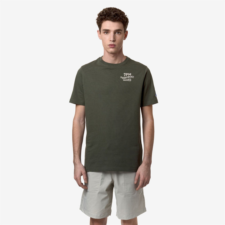 ODOM LOGO LF - T-ShirtsTop - T-Shirt - UNISEX - GREEN BLACKISH