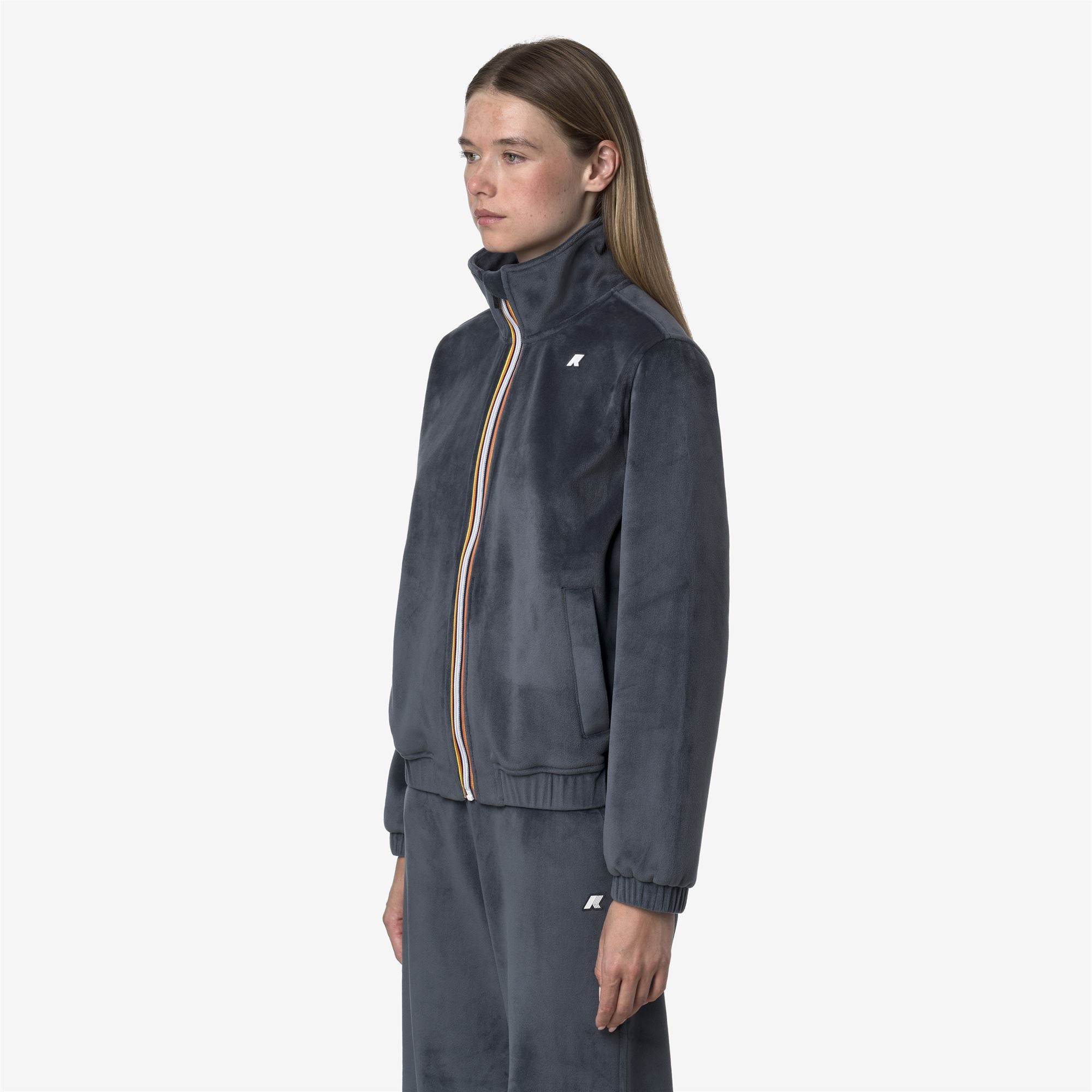 Fleece_WOMAN_VIVIETTE VELOUR POLAR_Jacket_Blue Airforce Combo - Blue Airforce - Commercial 5