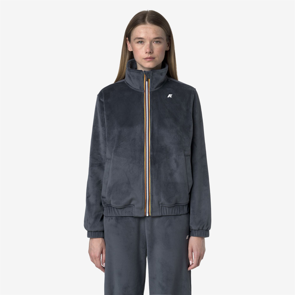 Fleece_WOMAN_VIVIETTE VELOUR POLAR_Jacket_Blue Airforce Combo - Blue Airforce - Commercial 4