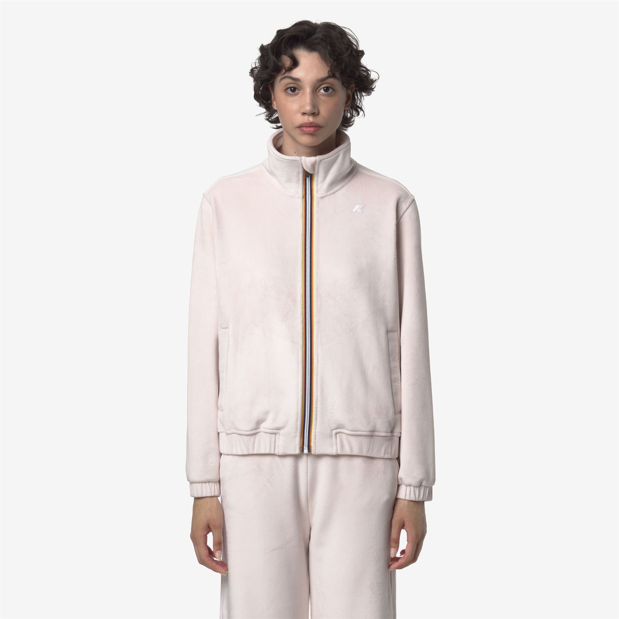 Fleece_WOMAN_VIVIETTE VELOUR POLAR_Jacket_Rose Hushed - Rose Hushed - Rose Hushed - Commercial 4