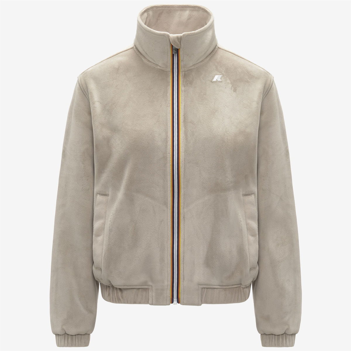 Fleece_WOMAN_VIVIETTE VELOUR POLAR_Jacket_Beige Cashmere-Beige Cashmere - Commercial 1