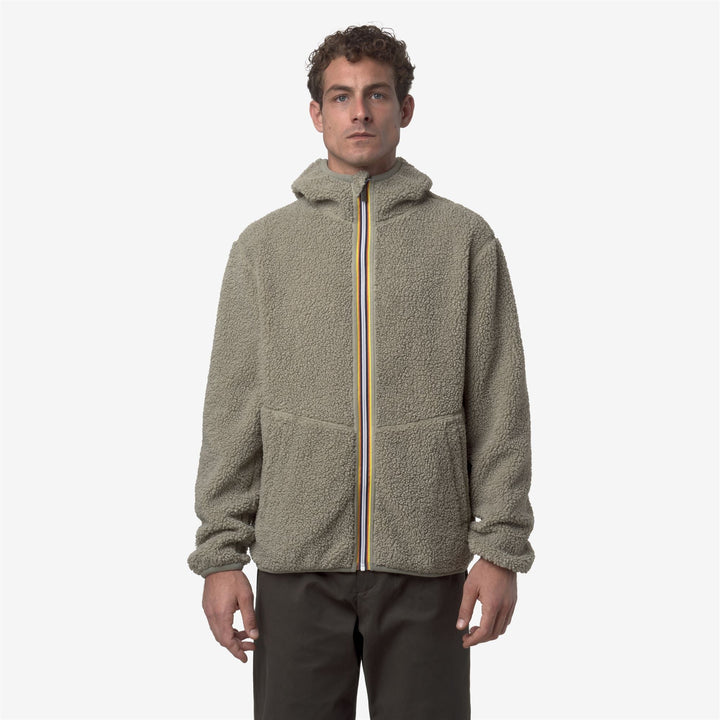 JACK SHERPA POLAR REVERSIBLE - Fleece - Jacket - MAN - Green Oak-Green Oak