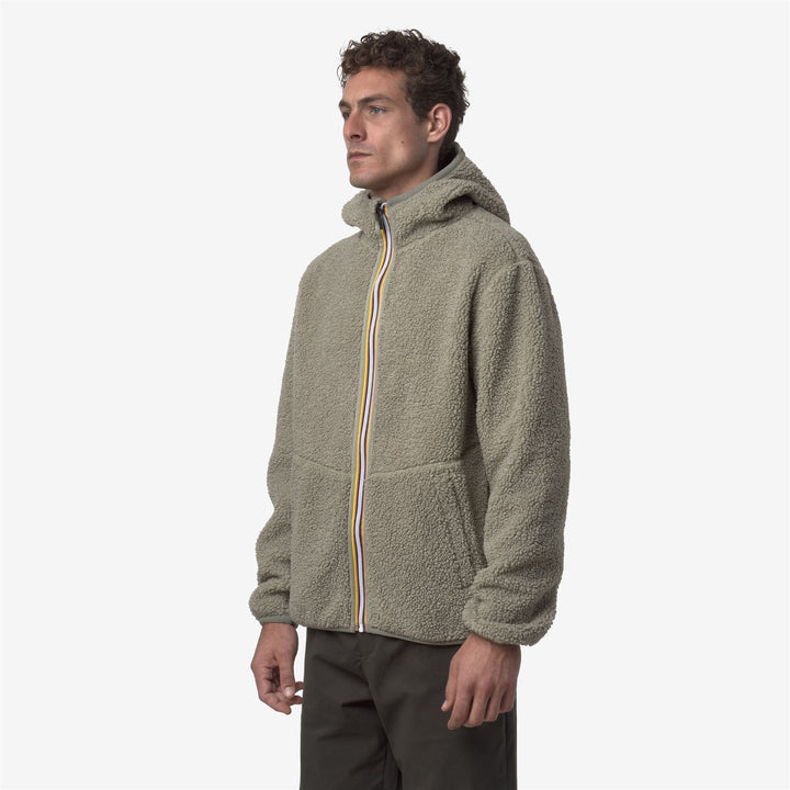JACK SHERPA POLAR REVERSIBLE - Fleece - Jacket - MAN - Green Oak-Green Oak