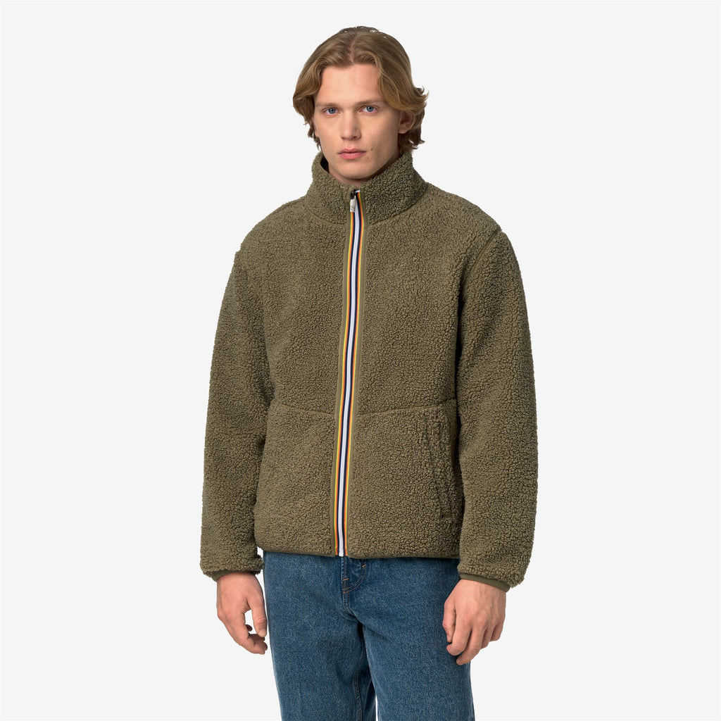Fleece_Man_PASCAL SHERPA POLAR DOUBLE_Jacket_Green Army-Green Army - Commercial 4