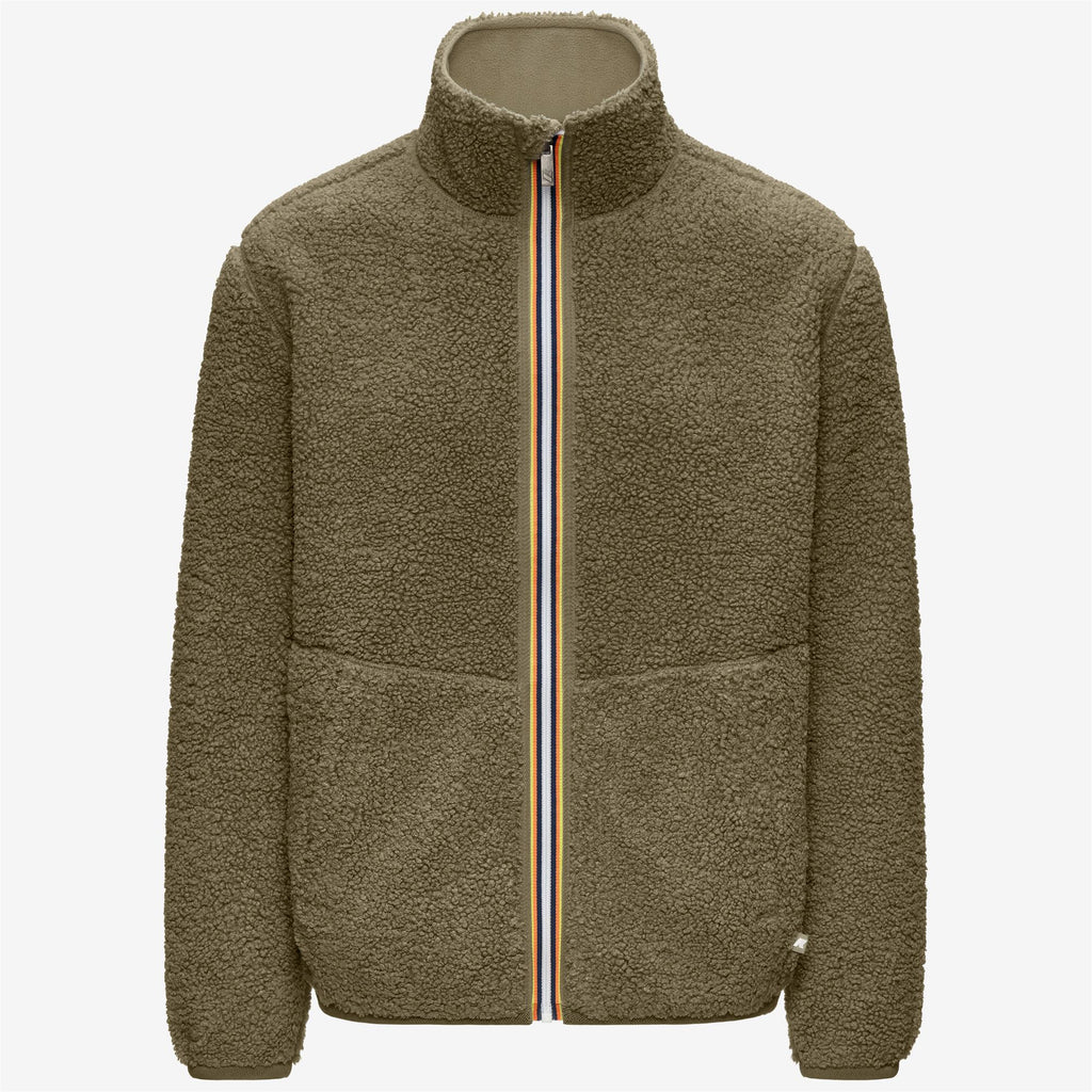 Fleece_Man_PASCAL SHERPA POLAR DOUBLE_Jacket_Green Army-Green Army - Commercial 1