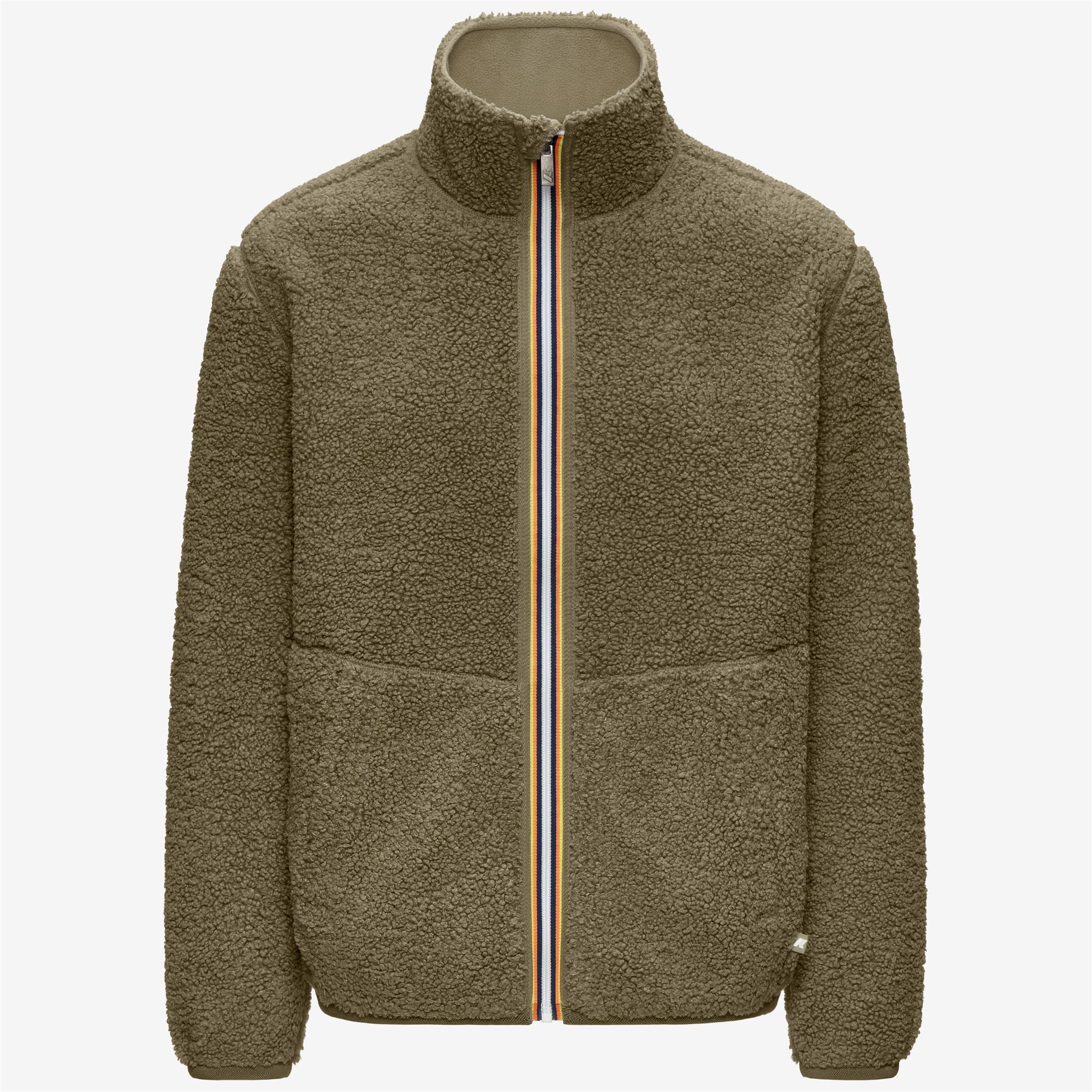 Fleece_Man_PASCAL SHERPA POLAR DOUBLE_Jacket_Green Army-Green Army - Commercial 1