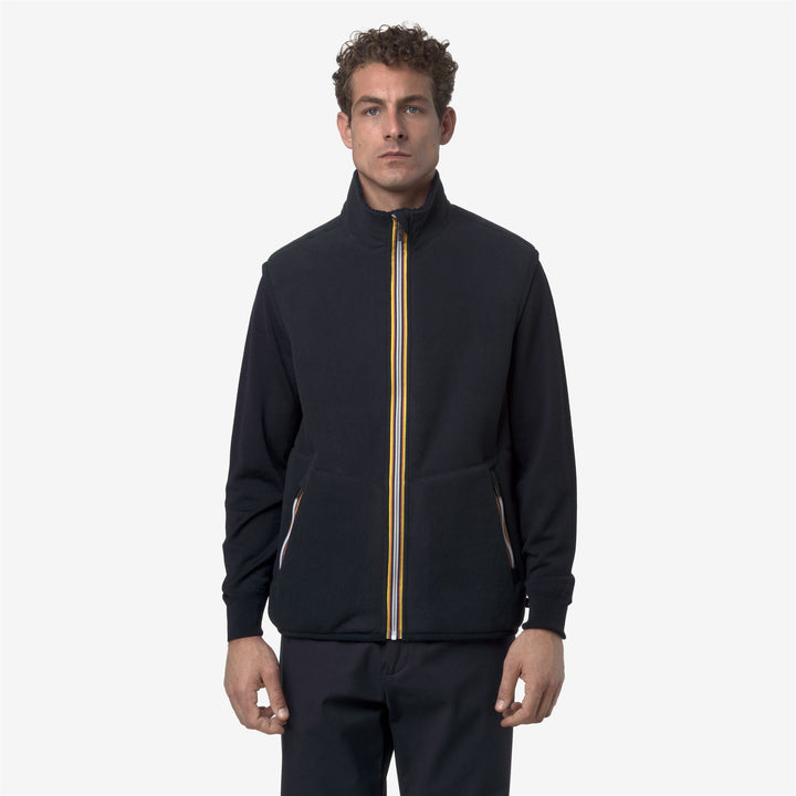 YANNICK SHERPA POLAR REVERSIBLE - Fleece - Vest - MAN - Blue Depth-Blue Depth