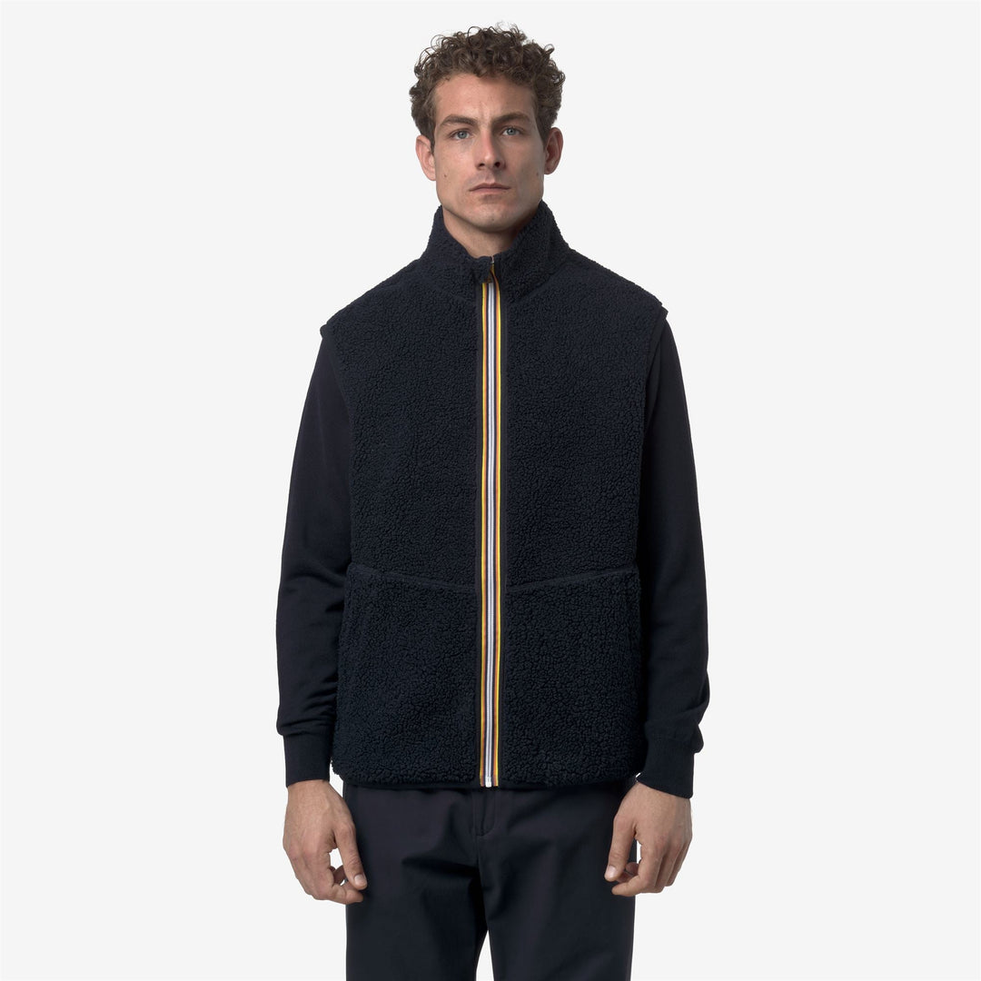 YANNICK SHERPA POLAR REVERSIBLE - Fleece - Vest - MAN - Blue Depth-Blue Depth