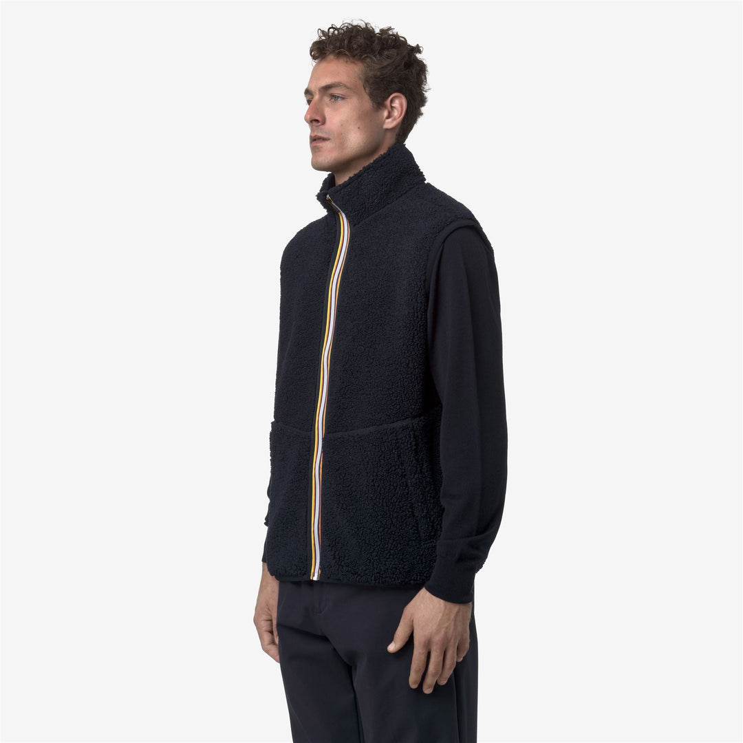 YANNICK SHERPA POLAR REVERSIBLE - Fleece - Vest - MAN - Blue Depth-Blue Depth