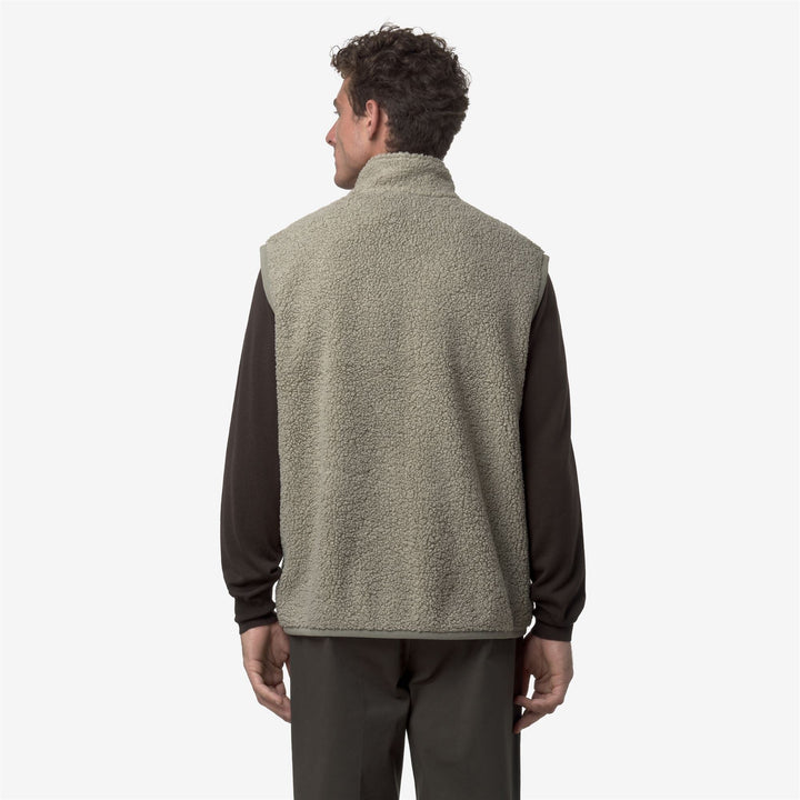YANNICK SHERPA POLAR REVERSIBLE - Fleece - Vest - MAN - Green Oak-Green Oak