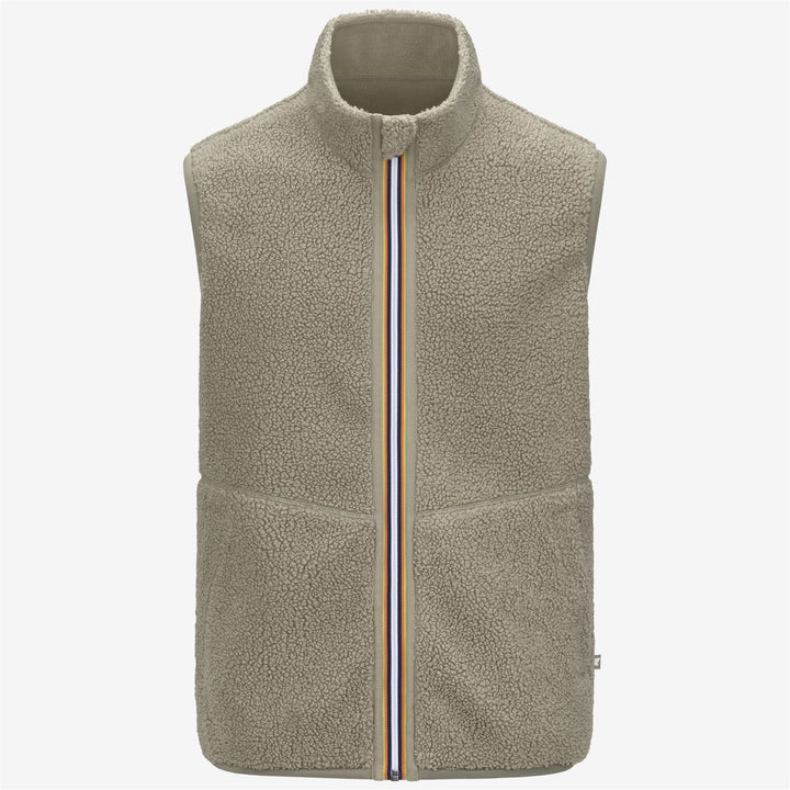 YANNICK SHERPA POLAR REVERSIBLE - Fleece - Vest - MAN - Green Oak-Green Oak