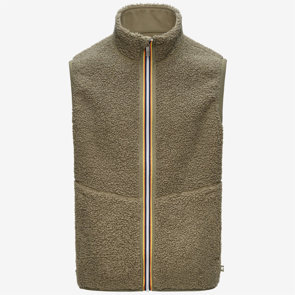 Fleece_Man_YANNICK SHERPA POLAR DOUBLE_Vest_Green Army-Green Army - Commercial 1