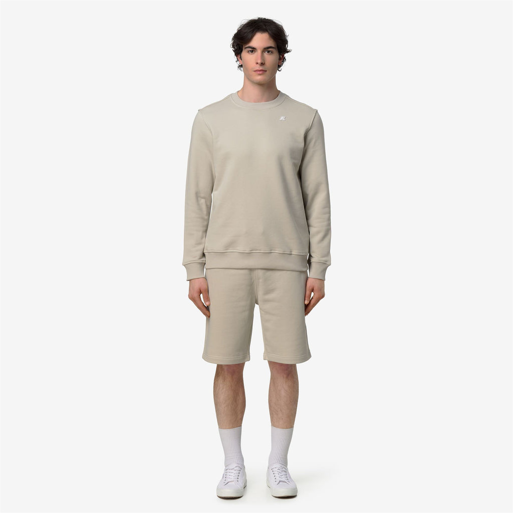 Fleece_Man_BAPTISTE FRENCH TERRY_Jumper_BEIGE LT - Commercial 4