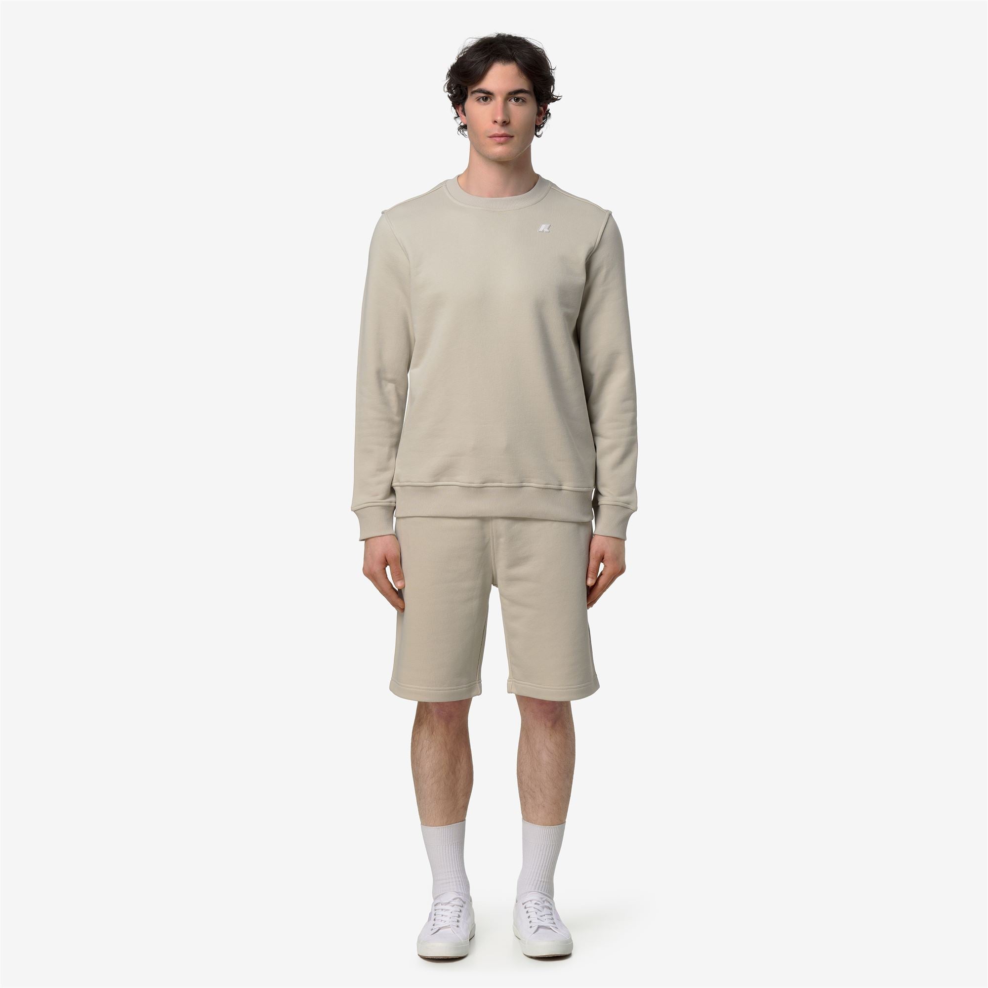 Fleece_Man_BAPTISTE FRENCH TERRY_Jumper_BEIGE LT - Commercial 4