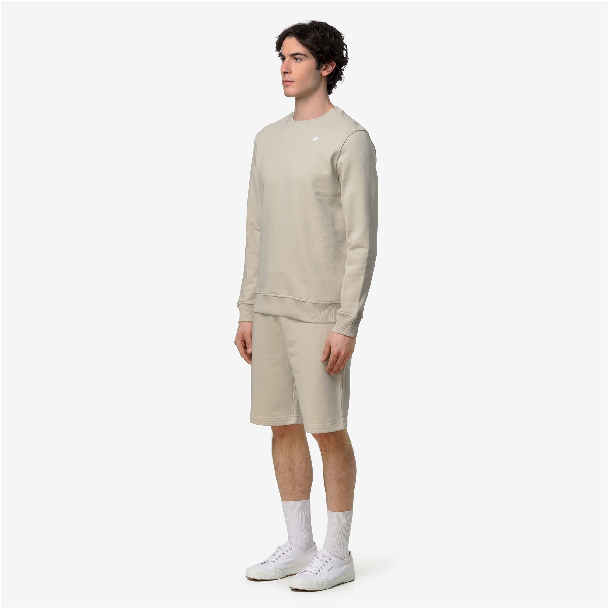 Fleece_Man_BAPTISTE FRENCH TERRY_Jumper_BEIGE LT - Commercial 5