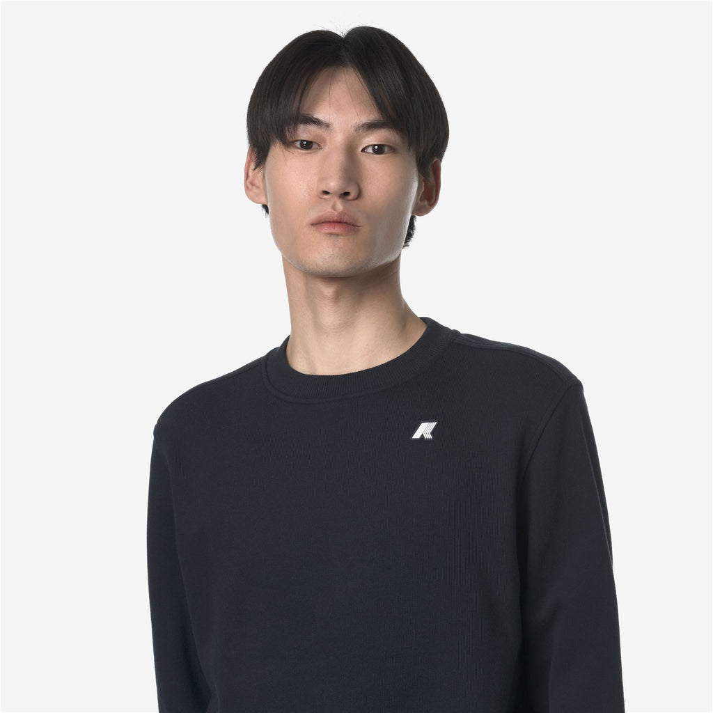 Fleece_MAN_BAPTISTE FRENCH TERRY_Jumper_Blue Depth - Commercial 7