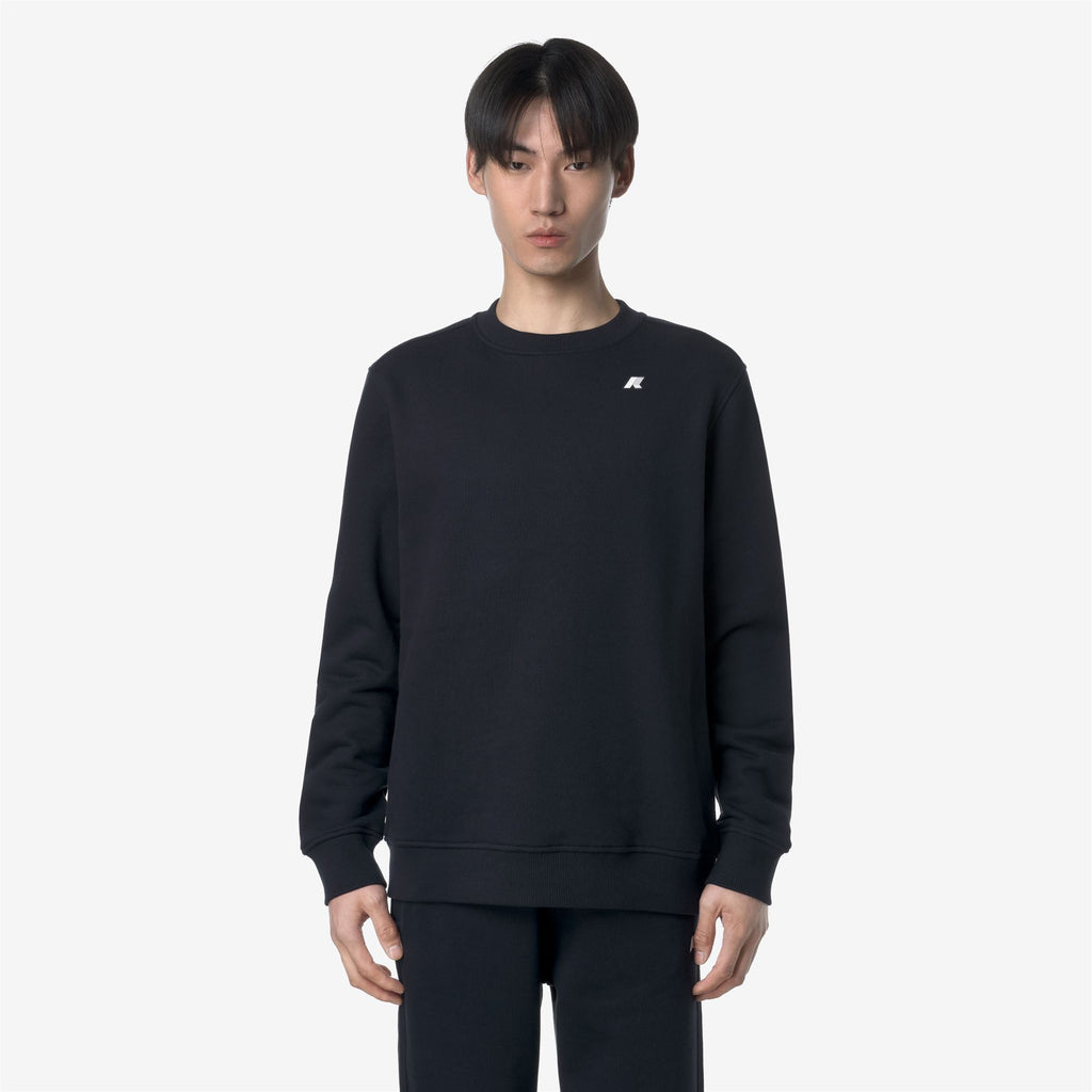 Fleece_MAN_BAPTISTE FRENCH TERRY_Jumper_Blue Depth - Commercial 4