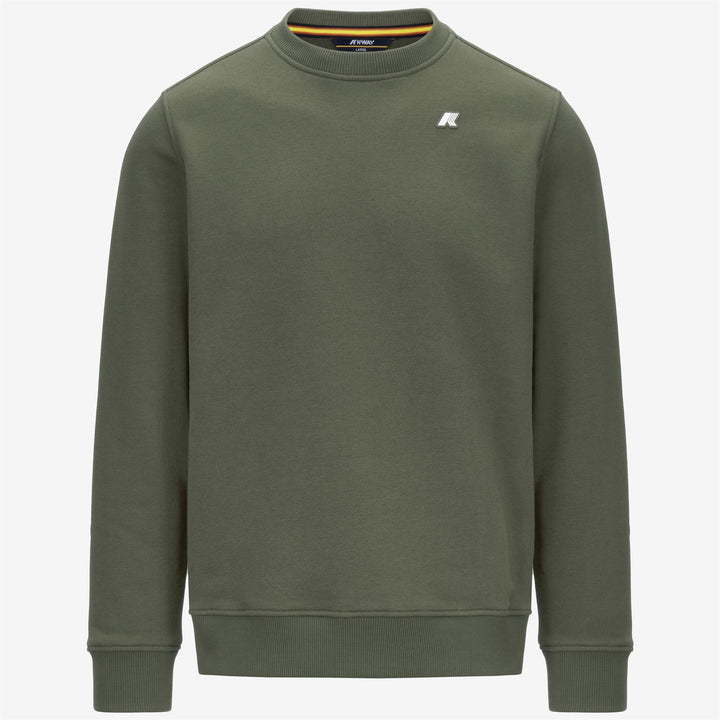 BAPTISTE FRENCH TERRY - Fleece - Jumper - MAN - GREEN LICHEN