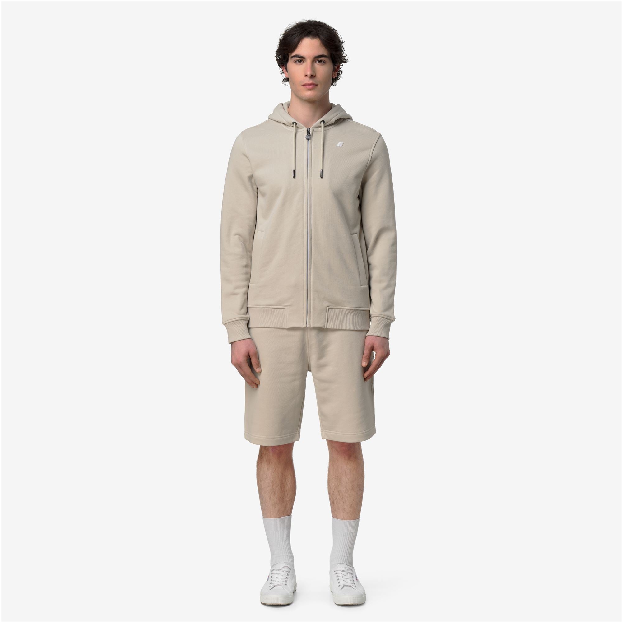 Fleece_Man_ANTHONY FRENCH TERRY_Jacket_BEIGE LT - Commercial 4