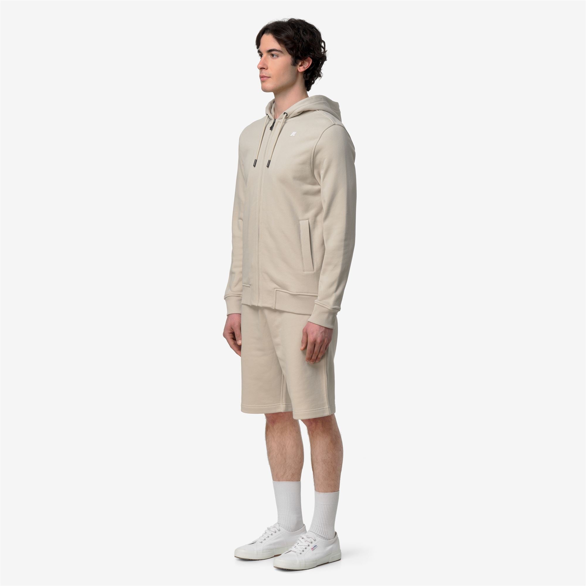 Fleece_Man_ANTHONY FRENCH TERRY_Jacket_BEIGE LT - Commercial 5