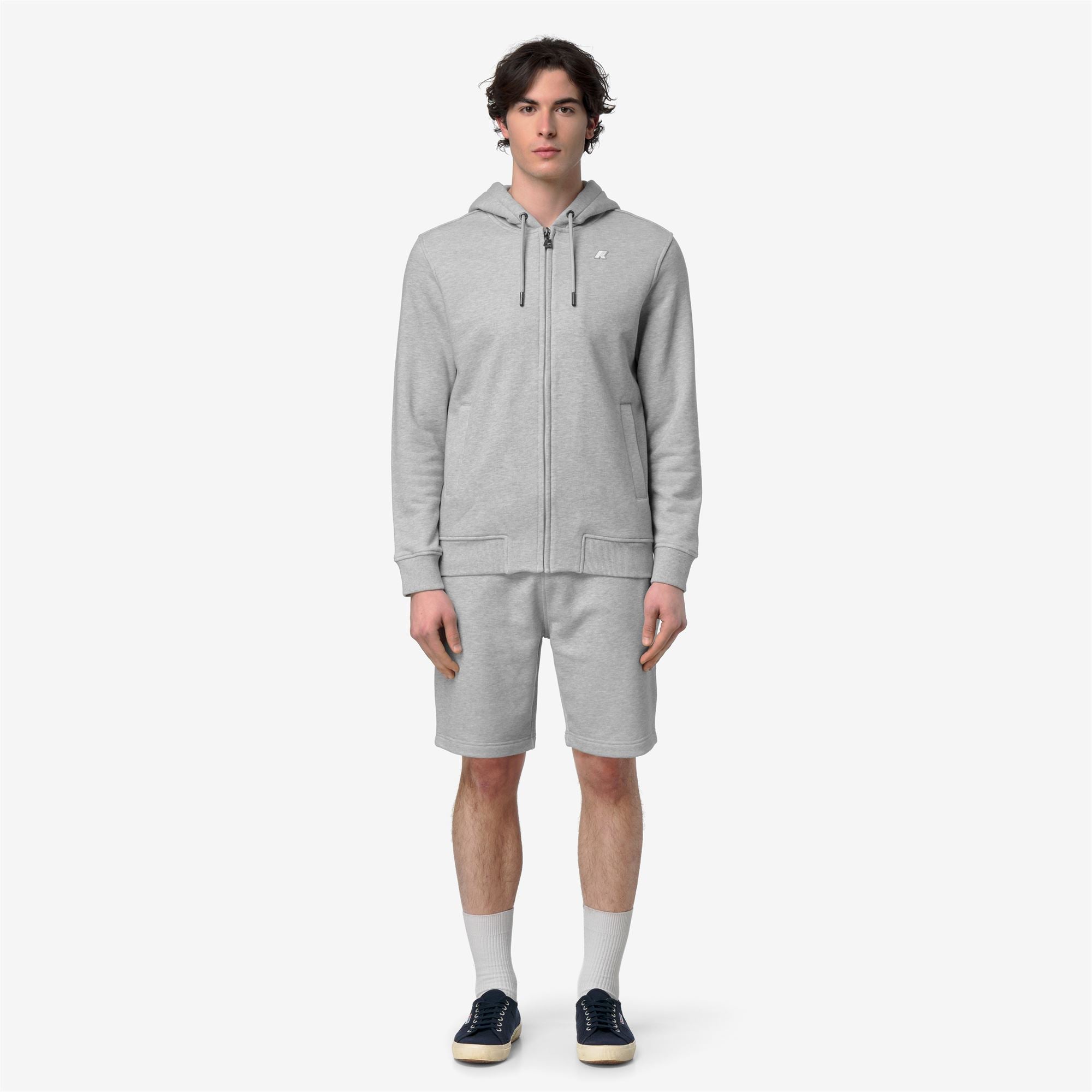 Fleece_Man_ANTHONY FRENCH TERRY_Jacket_GREY MID MEL - Commercial 4