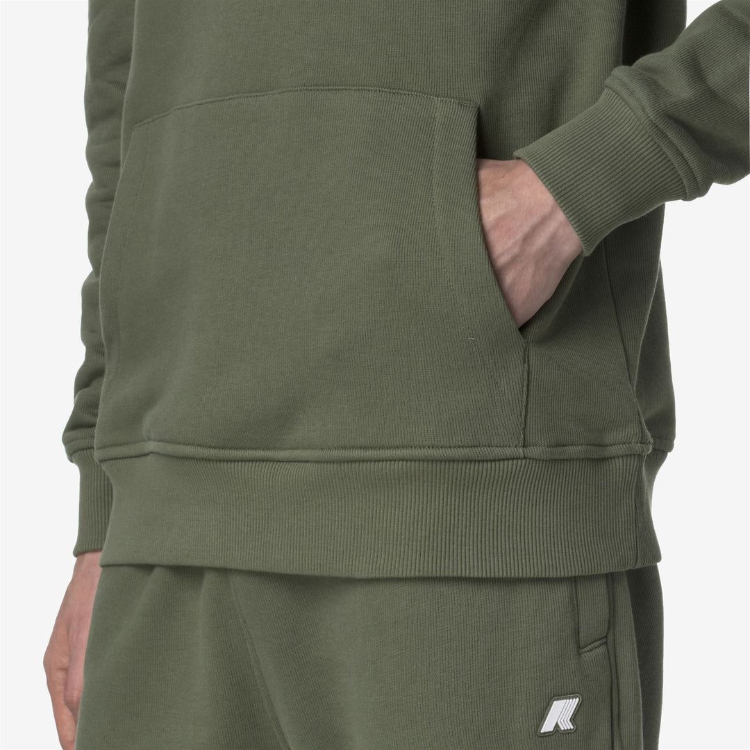 BARNIE FRENCH TERRY - Fleece - Jumper - MAN - GREEN LICHEN