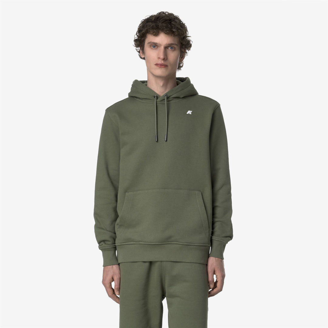 BARNIE FRENCH TERRY - Fleece - Jumper - MAN - GREEN LICHEN
