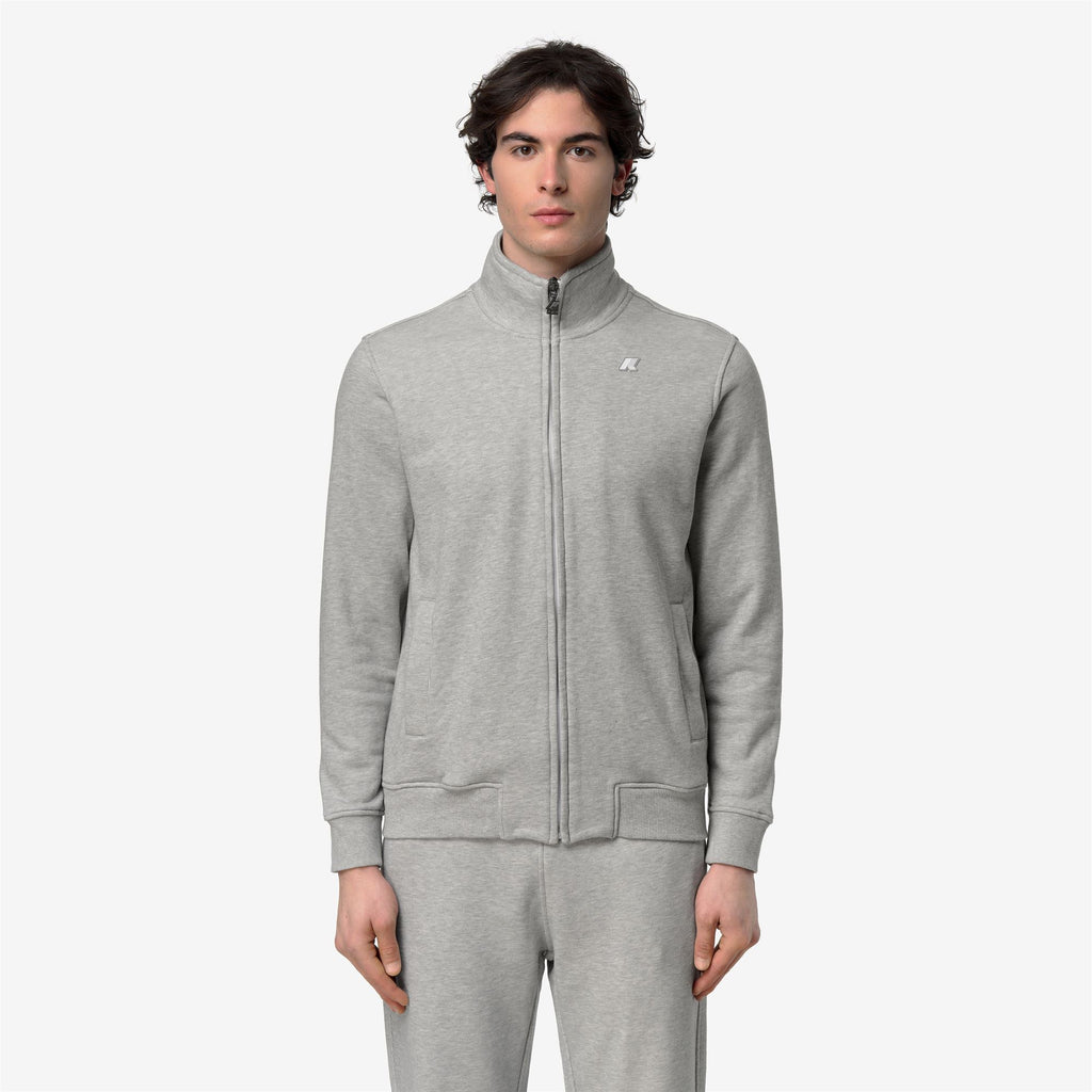 Fleece_Man_FINN FRENCH TERRY_Jacket_GREY MID MEL - Commercial 4